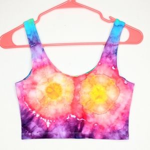 American Apparel Tie Dye Crop Tank Top Medium NWOT